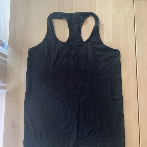 lululemon swiftly tank, black, size 12 - Picture 4 of 6